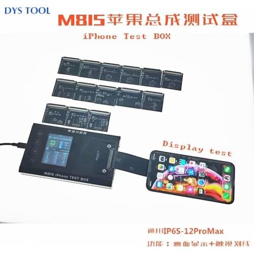 M815 LCD Tester for iPhone 6S to 12ProMax, Display and touch test. Real-time display of screen current and Voltage