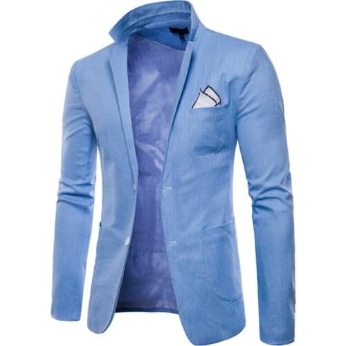 2020 New Brand Wholesale 9 Colors Men Blazers Slim Fit Single Button Male Blazers White Men Suit Casual Jackets M-4XL