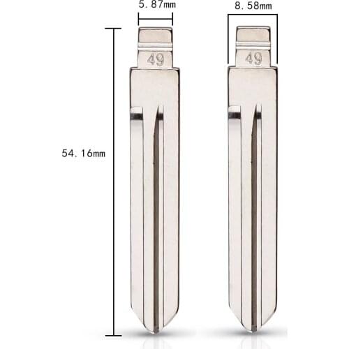 #49 Metal Car Key Blade for KD VVDI JMD Remote key for Nissan