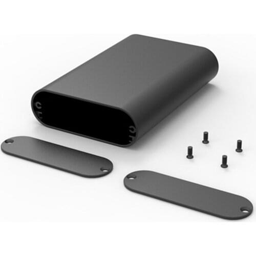 69.8*23.6-110mm aluminum circular heat sink enclosure anodizing color electrical enclosures