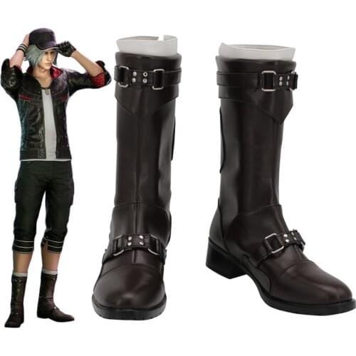 FF7 Remake Leslie Shoes Cosplay Final Fantasy 7 Remake Leslie Kyle Cosplay Boots Leather Shoes Custom Made