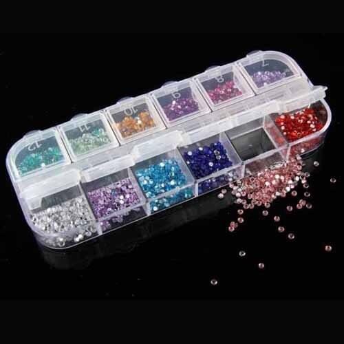 Hot sale! 1500pcs/lot 2.0MM crystal rhinestones with glue, flatback crystal stones for clothing Nail art decoraion rhinestone