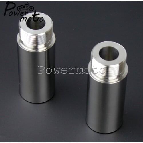 Chrome Motorcycle Front 39mm Fork Tube 3in Extensions For Harley Dyna Glide Sportster FXD XL 883 1200 39mm Fork Tube