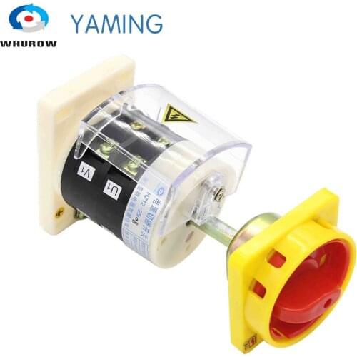 HZ12-25/08 on-off 2 position 2 poles with Lengthen pole and emergency stop padlock power cut off motor rotary cam switch