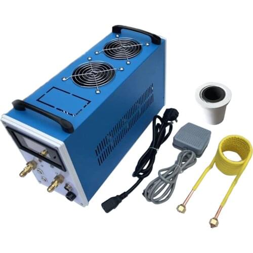 2800W ZVS Induction Heater Induction Heating Machine Metal Smelting Furnace Metal Quenching Equipment+crucible+Heating coil