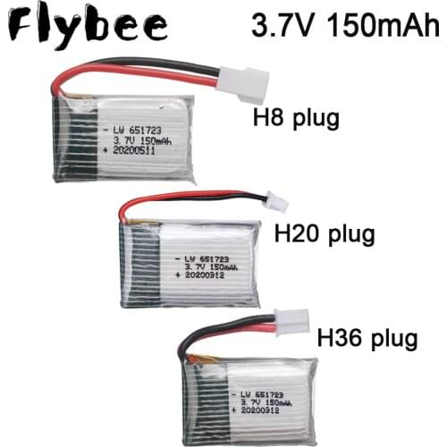 3.7v 150mah LIPO battery for H36 NH010 F36 E010 E010C for U839 H20 S8 M67 927 H8 for Syma x2 for Nihui U207 RC Drone Spare parts