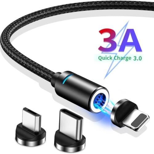 Udyr Magnetic Cable Micro USB Type C Charging Cable For Samsung iPhone 7 6 Charger Fast Magnet cable USB C Cord Wires Adapter