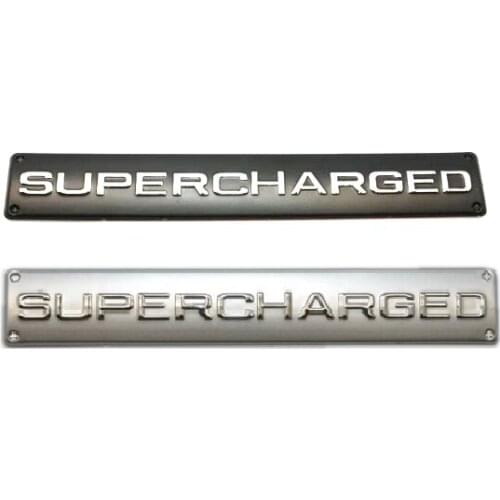 Metal Aluminum Supercharged Auto Sticker Emblem Badge Nameplate Logo