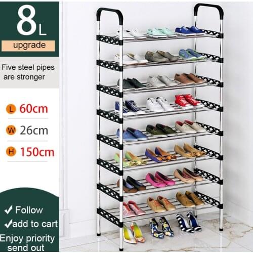 Metal DIY Shoe Rack Space Saving Stand Footwear Amazing Shoerack Organizer Living Room Furniture Shoes Storage Rack Shoe Cabinet