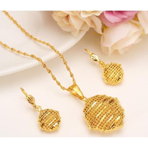 Sky talent bao Fashion Necklace Earring Set Women Party Gift Fine Gold Filled Leaf Necklace Earrings Jewelry Sets FREE SHIPPING