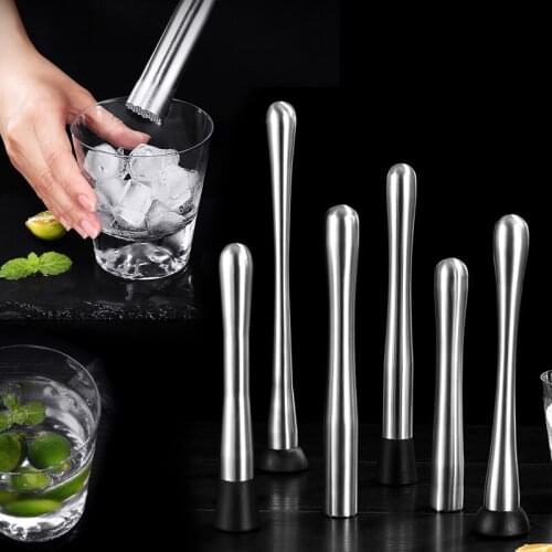 Cocktail Crusher Stainless Steel Muddler Cocktail Tools Wine Mixing Stick Cocktail Muddler Shaker Ice Crusher Hammer