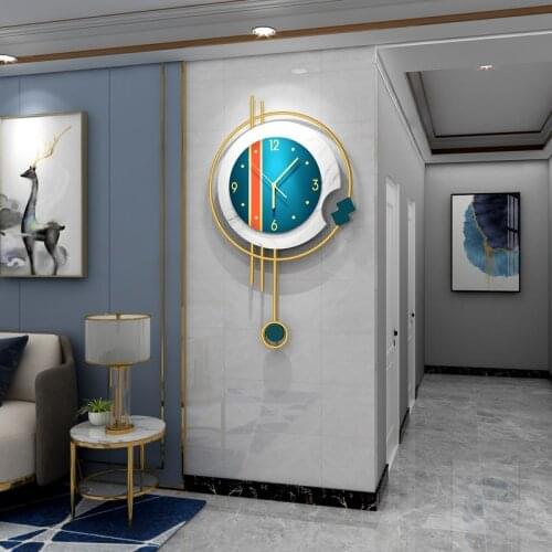Nordic luxury wall clock living room fashion home decoration clocks modern minimalist creative wall 3d wall clock