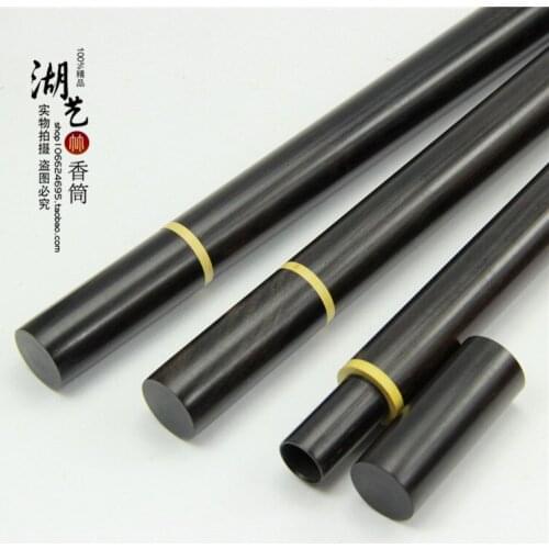 Delicate ebony purple wingceltis Mosaic boxwood long joss stick cylinder combination tube box there are equipment wholesale