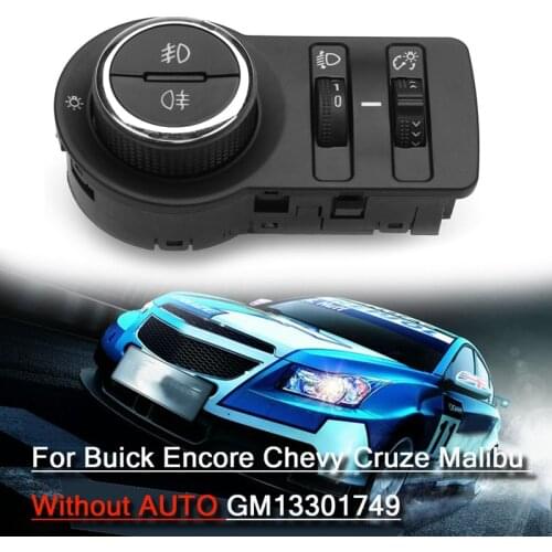Car Fog Lamp Headlight Switch Button Without AUTO for Chevrolet Cruze J300 1.4 1.6 1.7 Chevy GM13301749 Car Accessories Tools