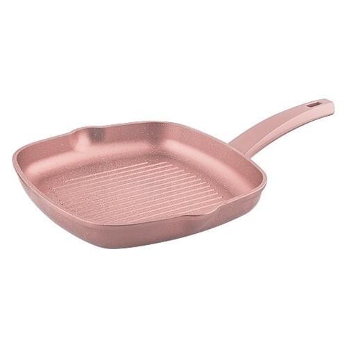 Aryıldız Enna Granite Grill Pan 28 cm Powder