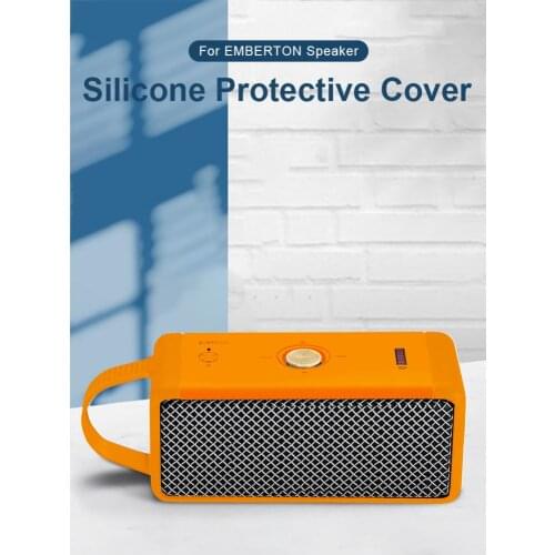 Dust-Proof Silicone Protective Cover Case For MARSHALL EMBERTON Bluetooth Speaker Silicone Protective Cover