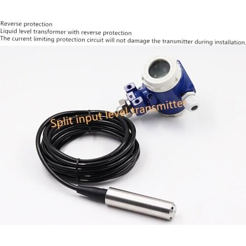 Split input level transmitter / water level sensor Static pressure level gauge 4-20MA input level