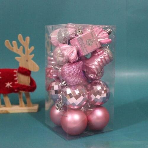 Christmas balls colored balls special-shaped multi-barrel pvc boxed