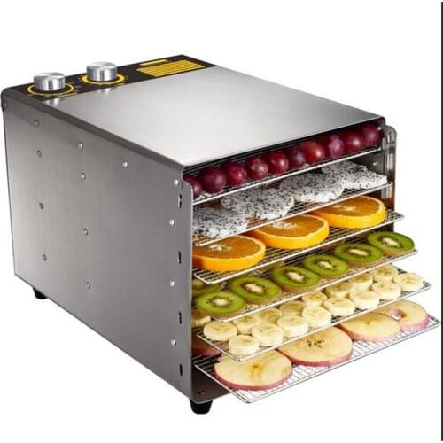 Temperature time control Stainless Steel fruit vegetable and fish dehydrator machine dryer