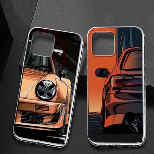 Japan JDM Sports Cars Comic Phone Case for iPhone 11 12 pro XS MAX 12 12Mini 8 7 6 6S Plus X SE 2020 XR phone case