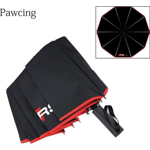 RS Logo Umbrella For RS3 RS4 RS5 RS6 RS7 A3 A4 A5 A6 A7 A8 S3 S4 S5 S6 S7 Q3 Q5 Q7 Q8 Series Powered by RS