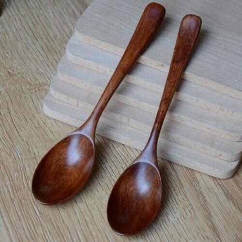 1pcs Wooden Spoon Bamboo Kitchen Cooking Utensil Tool Soup Teaspoon Catering For Kicthen Wooden Spoon 18cm wavy wooden spoon