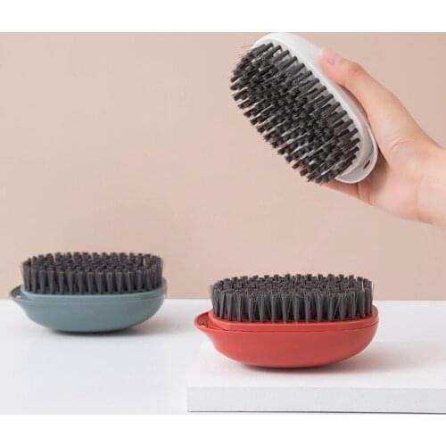 1Pc Plastic Portable Candy Color Household Cleaning Brush Washing Brush Laundry Srubbing Brush Carpet Bedspread Clothes Cloth