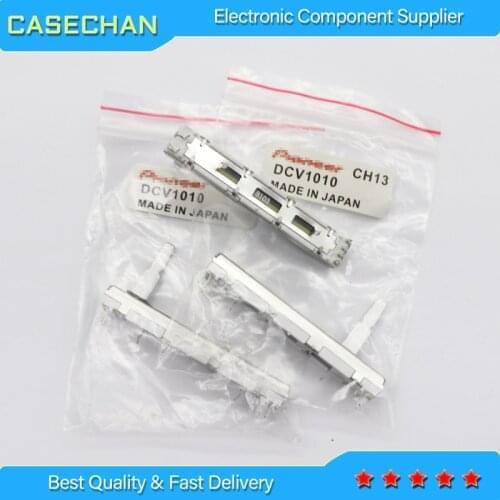 10pcs 60mm for Pioneer DJM 350 600 700 800 Push Fader Straight Slide Potentiometer DJ MIXER B10Kx2
