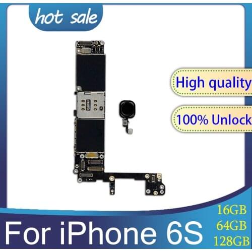 100% Original For iPhone 6s Motherboard With IOS System Unlocked With Touch ID Logic Main Board