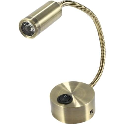 3W + Switch LED Wall Light Fixture Wall Type, Used for Reading Bedroom Lamp Hose Spotlight Elbow