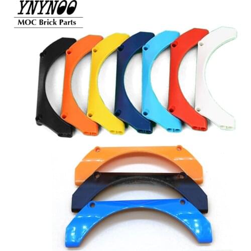 4Pcs/lot Technical Panel Car Mudguard Arched 15x2x5 MOC Building Block Bricks Parts Compatible with 24118 Assembly DIY Toys Gift