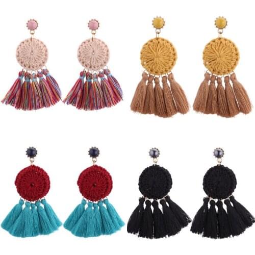 4 Styles Bohemia Tassel Handmade Wool Earrings For Women Party Anniversary Prom Wedding Jewellry Gift Accessories