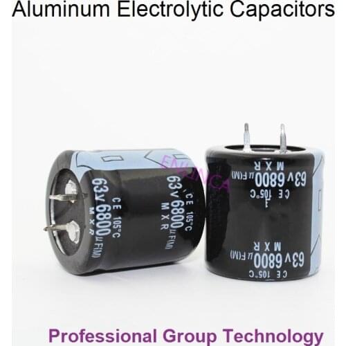 9pcs EC502 Good quality 63v6800uf Radial DIP Aluminum Electrolytic Capacitors 63v 6800uf Tolerance 20% size 30x30 20