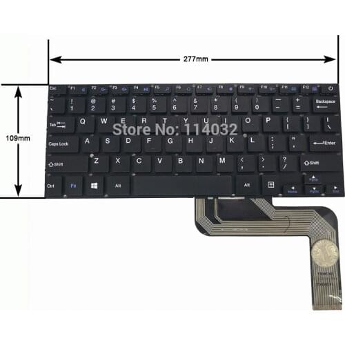 English keyboard DK280FF for DIGMA CITI E400 ES4003EW 14 US version black no frame blue keys accessories YXT-NB92-09 34280B051