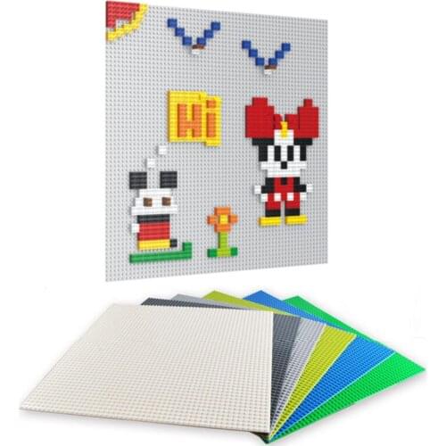 Dots Base Plate for Small Bricks Baseplate Board Compatible figures DIY Building Blocks Toys Gift Wall Sticker for Children Room