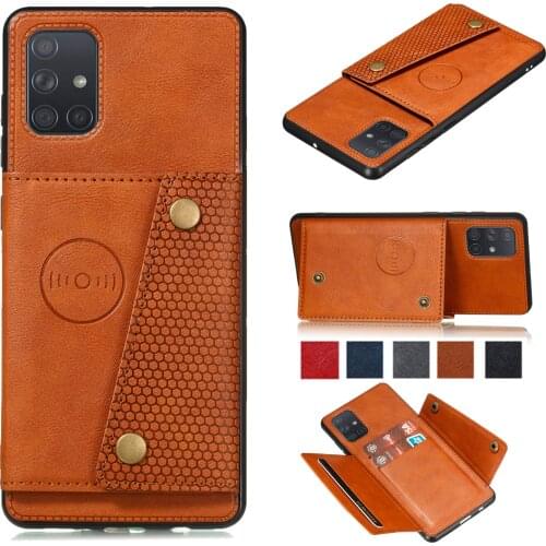 Card Holder Case for Samsung Galaxy A52 A72 A32 A22 A12 A42 A51 A71 A31 A41 A02S A21 A50 A70 A30 A20 A10 S Leather Wallet Cover