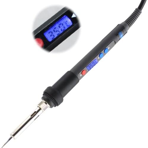 90W Digital Electric Soldering Iron Tool Lead-free Temperature Adjustable Mini Soldering Station Backlight LCD AC220V