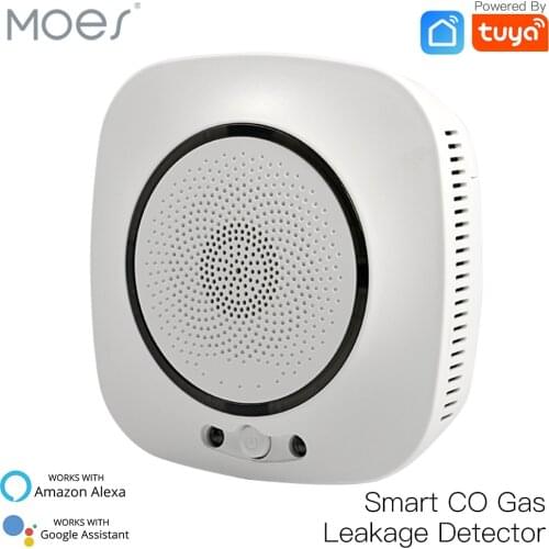 WiFi Smart CO Gas Sensor Carbon Monoxide Leakage Fire Security Detector Smart Life Tuya App Control Home Security System