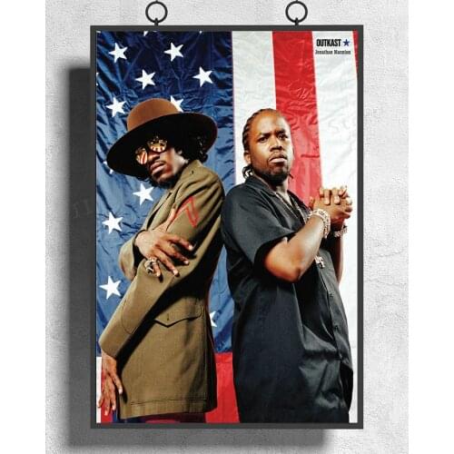 H273 OUTKAST Stankonia Hip Hop Duo Album Wall Sticker Silk Poster Art Home Decoration Christmas gift