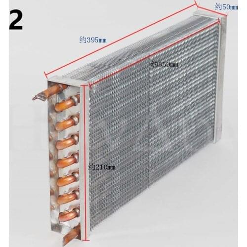 Refrigerator cold evaporator copper tube aluminum fin freezer condenser display cabinet radiator