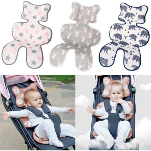 Baby Summer Stroller Mat Breathable 3D Mesh Seat Cushion Toddler Comfortable Cute Cartoon Pad Liner Pushchair Accessories