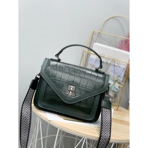 Fashion Shoulder Pattern Ladies Shoulder Messenger Bag 2021 Genuine Leather Retro Style Crossbody Bags Womens Handbag Tote