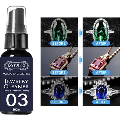 All-Natural Jewelry Cleaner Cleaning Solution Stain-free for Silver Costume