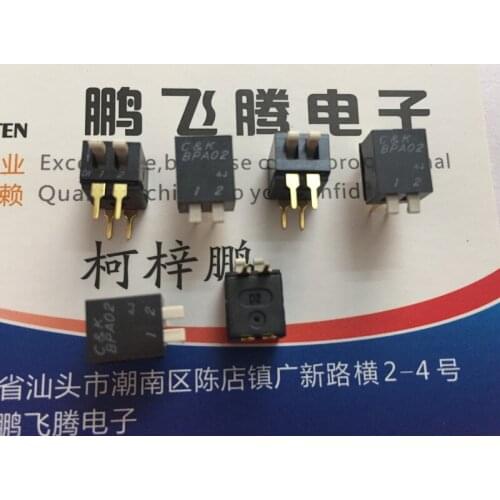 Original new 100% BPA02B dial switch 2-bit keyboard side dial 2P code DIP 2.54mm