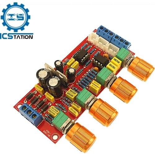 NE5532 Tone Control Preamp Board OP-AMP HIFI Amplifiers Preamplifier Volume Control Board