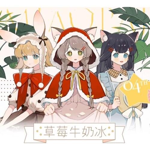 Lovely Strawberry Girl Washi Tape for Card Making Bullet Journal DIY Scrapbooking Decorative Sticker