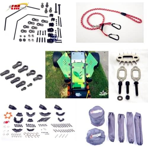 Repair Screw Exhaust Pipe Gasket Tow Rope Sway Bar Ball Buckle Window Shock Air Filter Cover for 1/5 Rovan HPI KM Baja 5B 5T 5SC