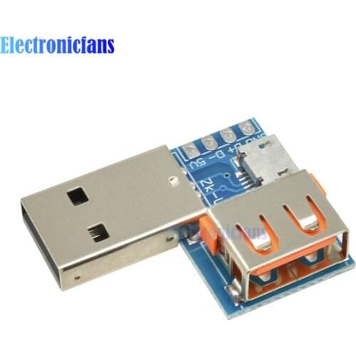 USB Converter Standard USB Female to Male to Micro USB to 4P Terminal Adapter Board 2.54mm