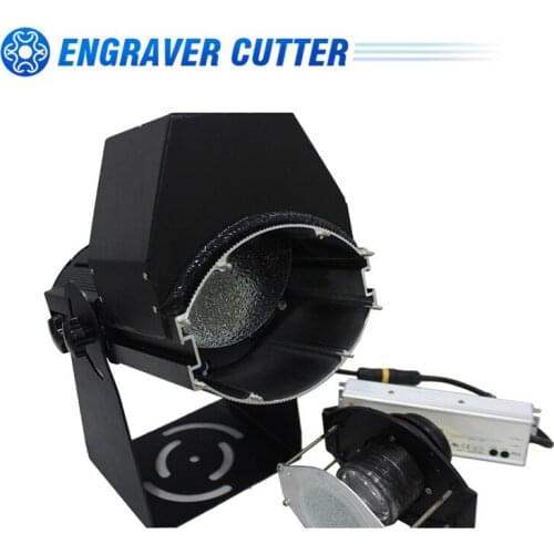 200W Outdoor Black Desktop or Mountable LED Gobo Projector Advertising Logo Light(4 picture rotation)