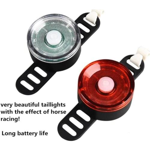 New MTB Bike Tail Light Waterproof USB Charging Bicycle Helmet Lamp Night Cycling Safety Warning Taillight Bike Accessories